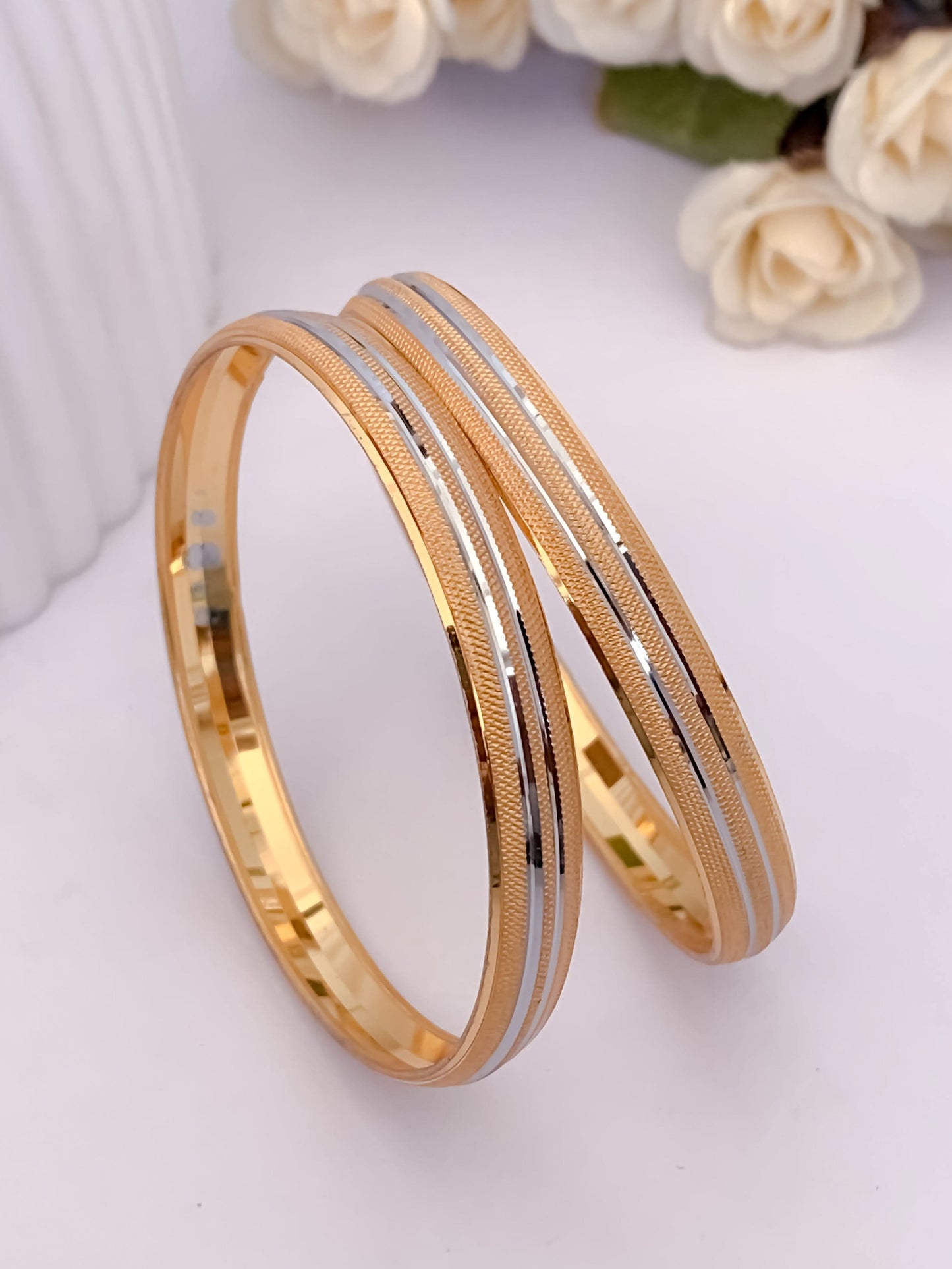 Buy 1 Get 1 Free -Ravina Bangles ( set of 2 ) - Bangles - Belleza Jewels
