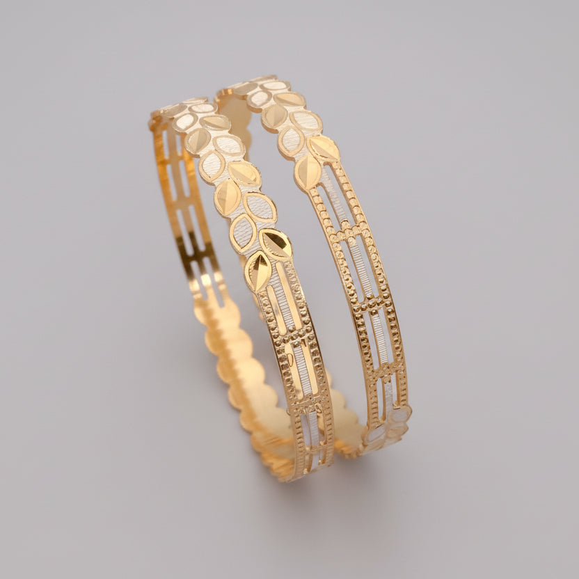Buy 1 Get 1 Free -Vishwa Bangles ( set of 2 ) - Bangles - Belleza Jewels