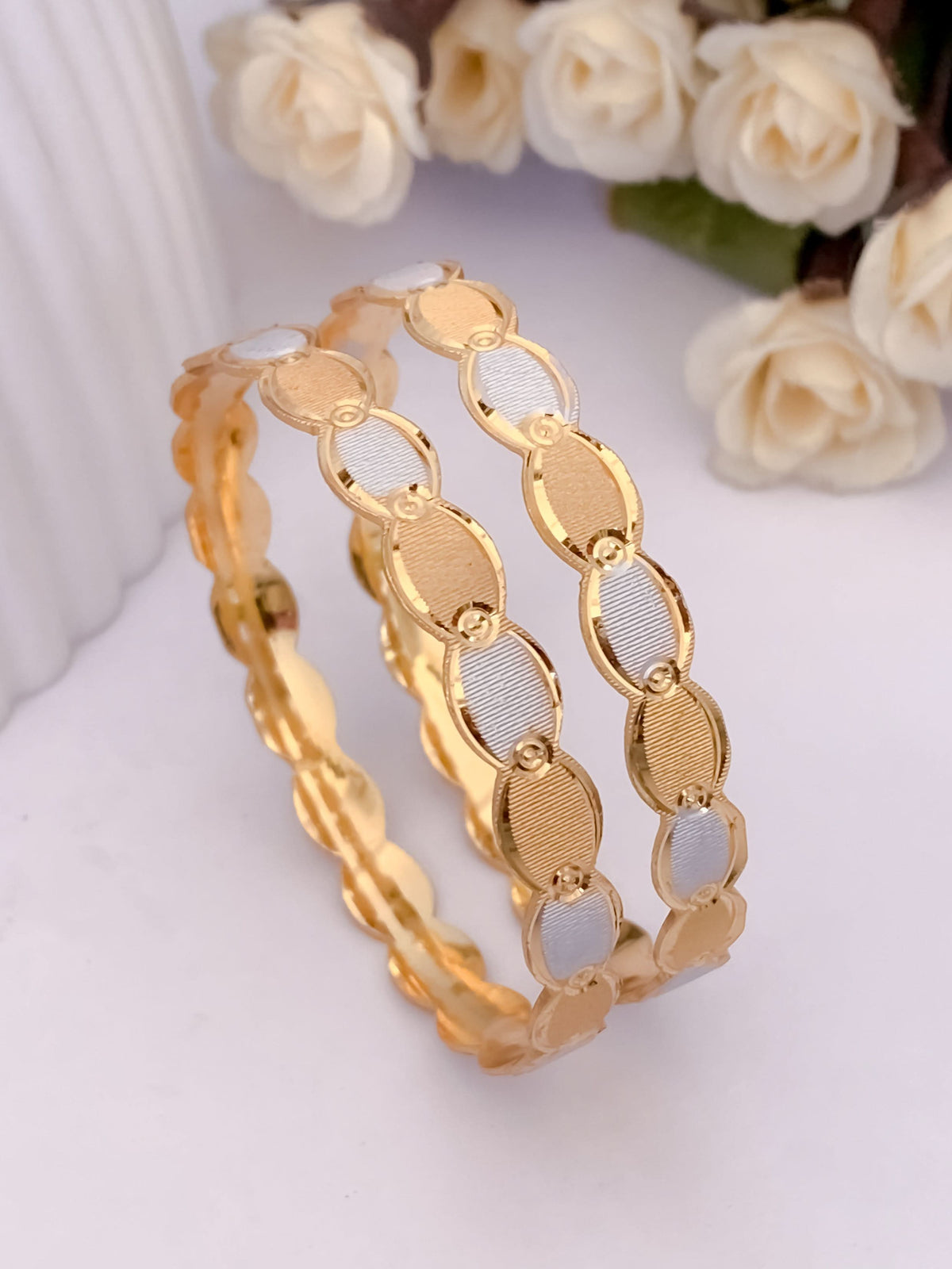 Buy 1 Get 1 Free -Grishma Bangles ( set of 2 ) - Bangles - Belleza Jewels