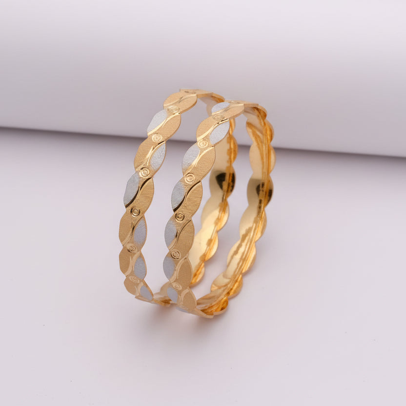 Buy 1 Get 1 Free -Prisha Bangles ( set of 2 ) - Bangles - Belleza Jewels
