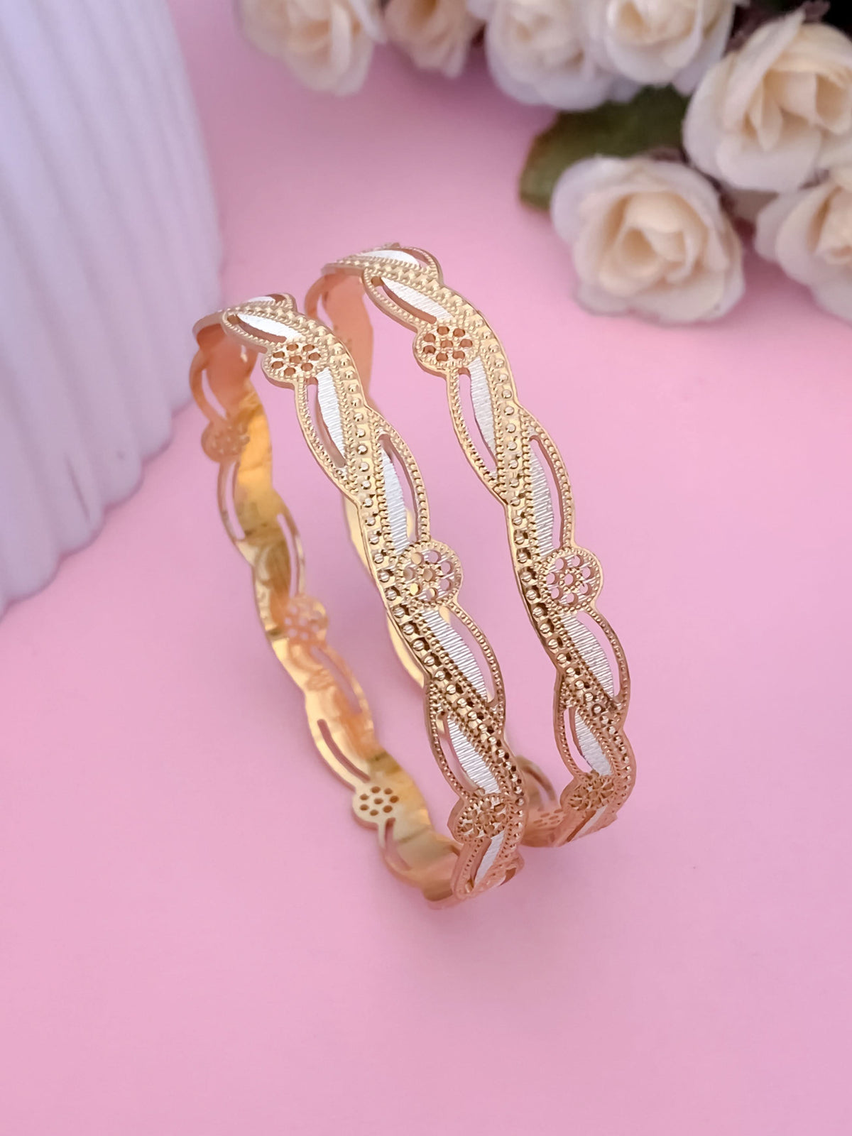 Buy 1 Get 1 Free -Nikita Bangles ( set of 2 ) - Bangles - Belleza Jewels