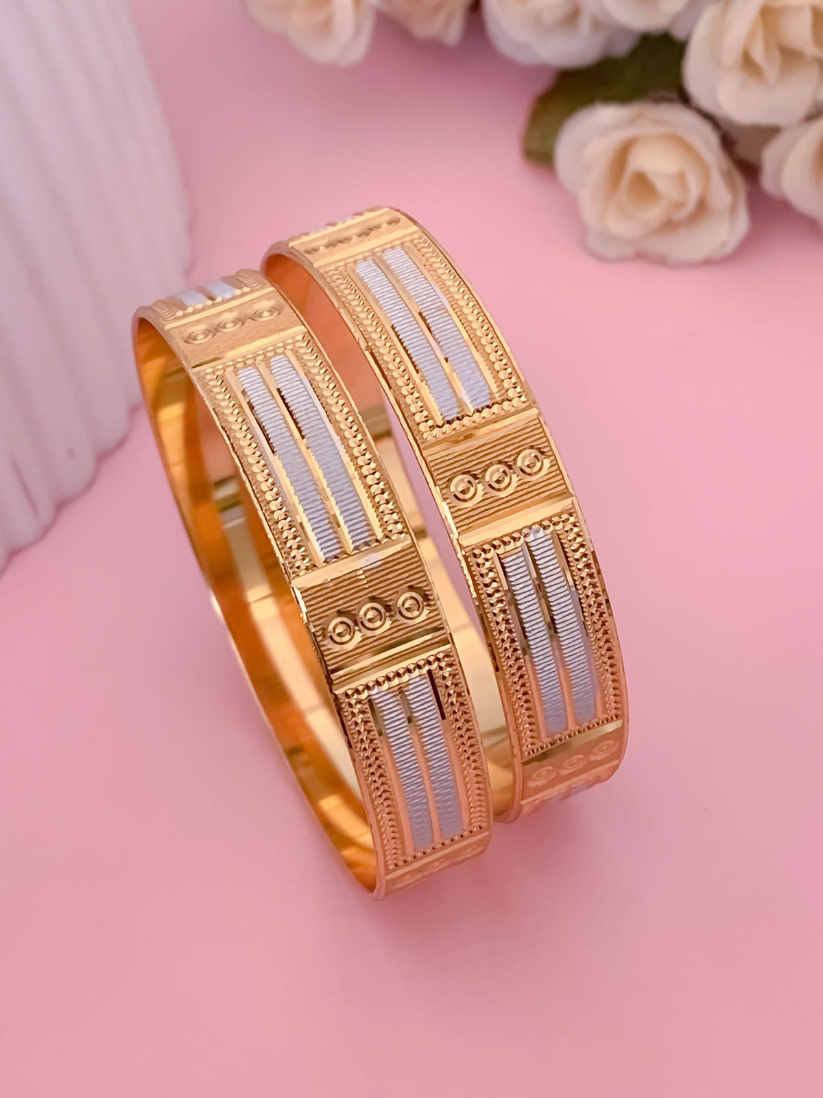 Buy 1 Get 1 Free -Zankhi Bangles ( set of 2 ) - Bangles - Belleza Jewels