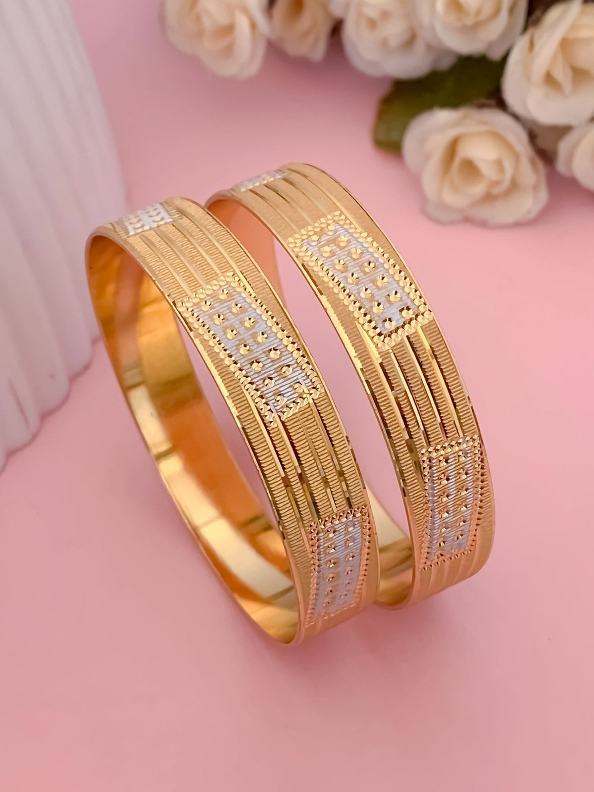 Buy 1 Get 1 Free -Kavya Bangles ( set of 2 ) - Bangles - Belleza Jewels