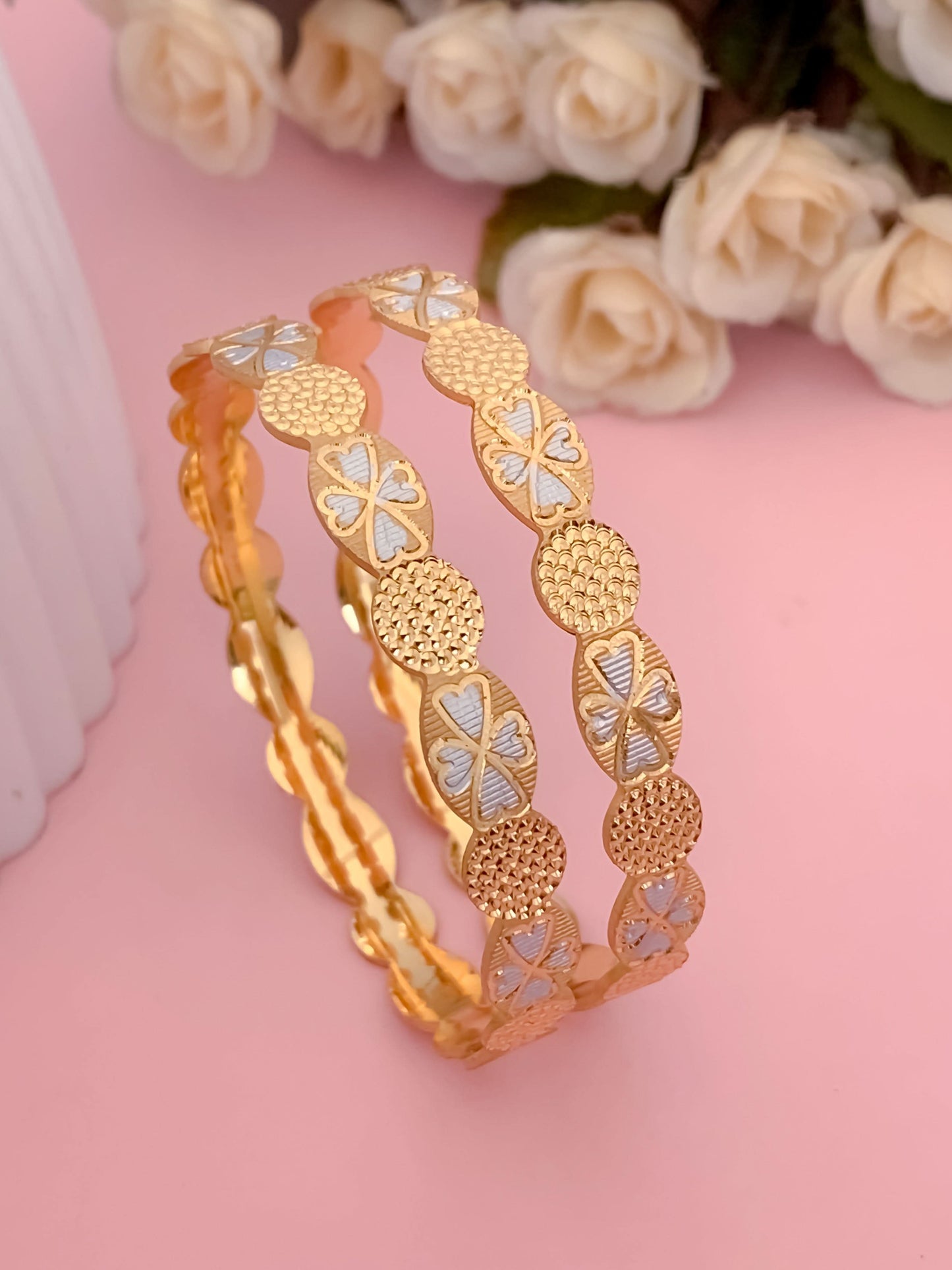 Buy 1 Get 1 Free -Janvi Bangles ( set of 2 ) - Bangles - Belleza Jewels