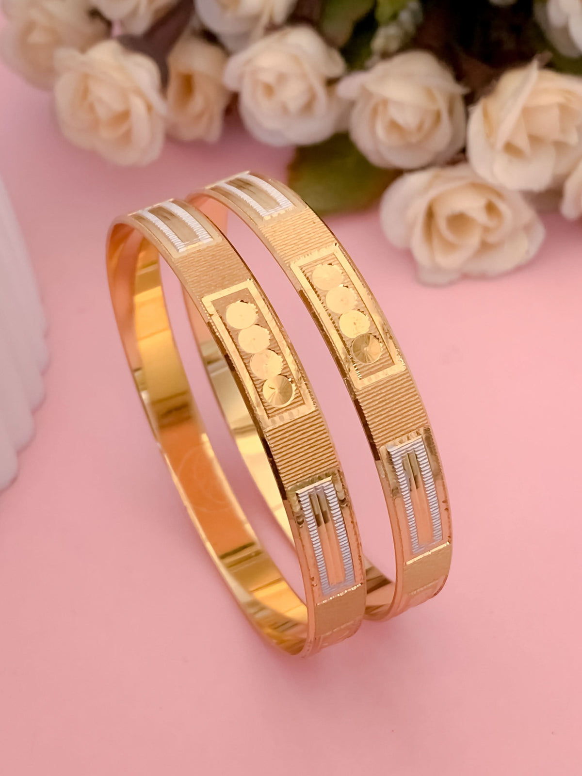 Buy 1 Get 1 Free - Sonal Bangles ( set of 2 ) - Bangles - Belleza Jewels