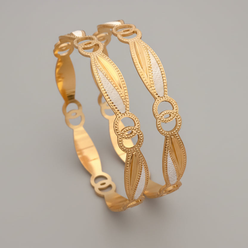 Buy 1 Get 1 Free -Pranali Bangles ( set of 2 ) - Bangles - Belleza Jewels