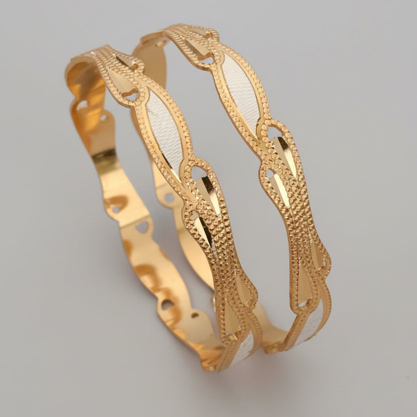 Buy 1 Get 1 Free -Dhruvisha Bangles ( set of 2 ) - Bangles - Belleza Jewels