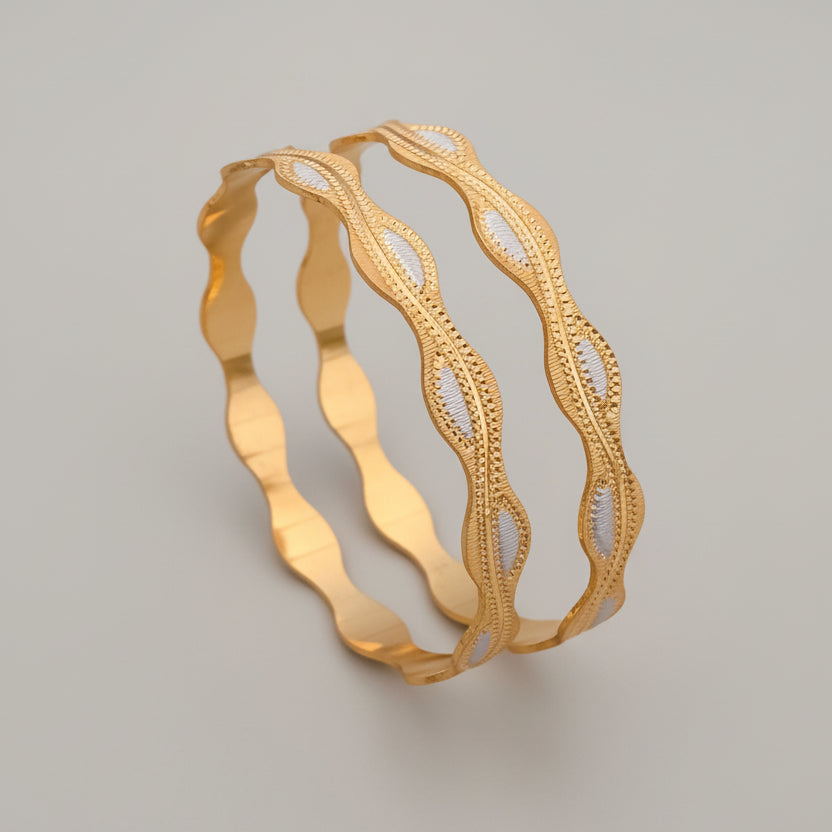Buy 1 Get 1 Free -Dimpal Bangles ( set of 2 ) - Bangles - Belleza Jewels