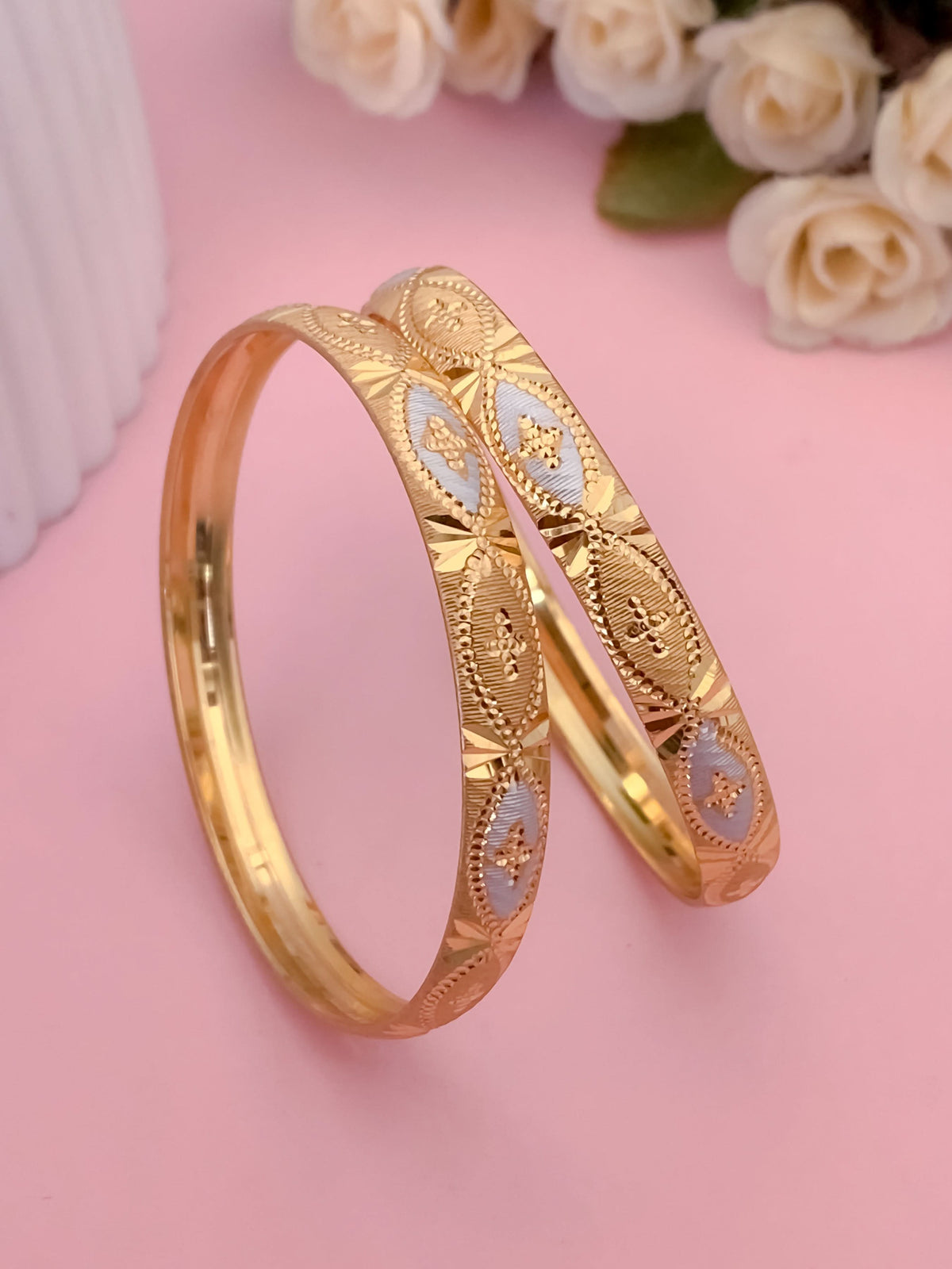 Buy 1 Get 1 Free - Isha Bangles (Set of 2) - Bangles - Belleza Jewels