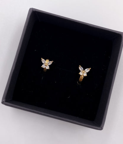 BUY 1 GET 1 FREE -Fancy High Rose Gold Plated Delicate Bali - BALI - Belleza Jewels