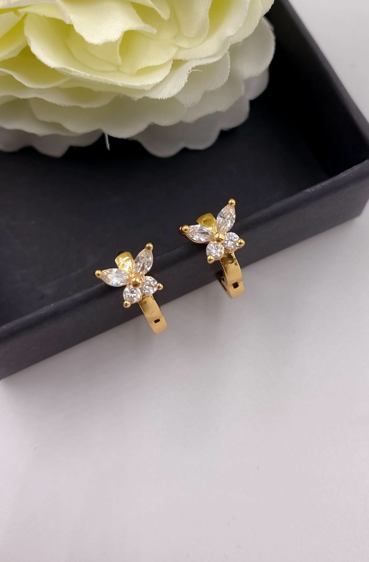 BUY 1 GET 1 FREE -Fancy High Rose Gold Plated Delicate Bali - BALI - Belleza Jewels