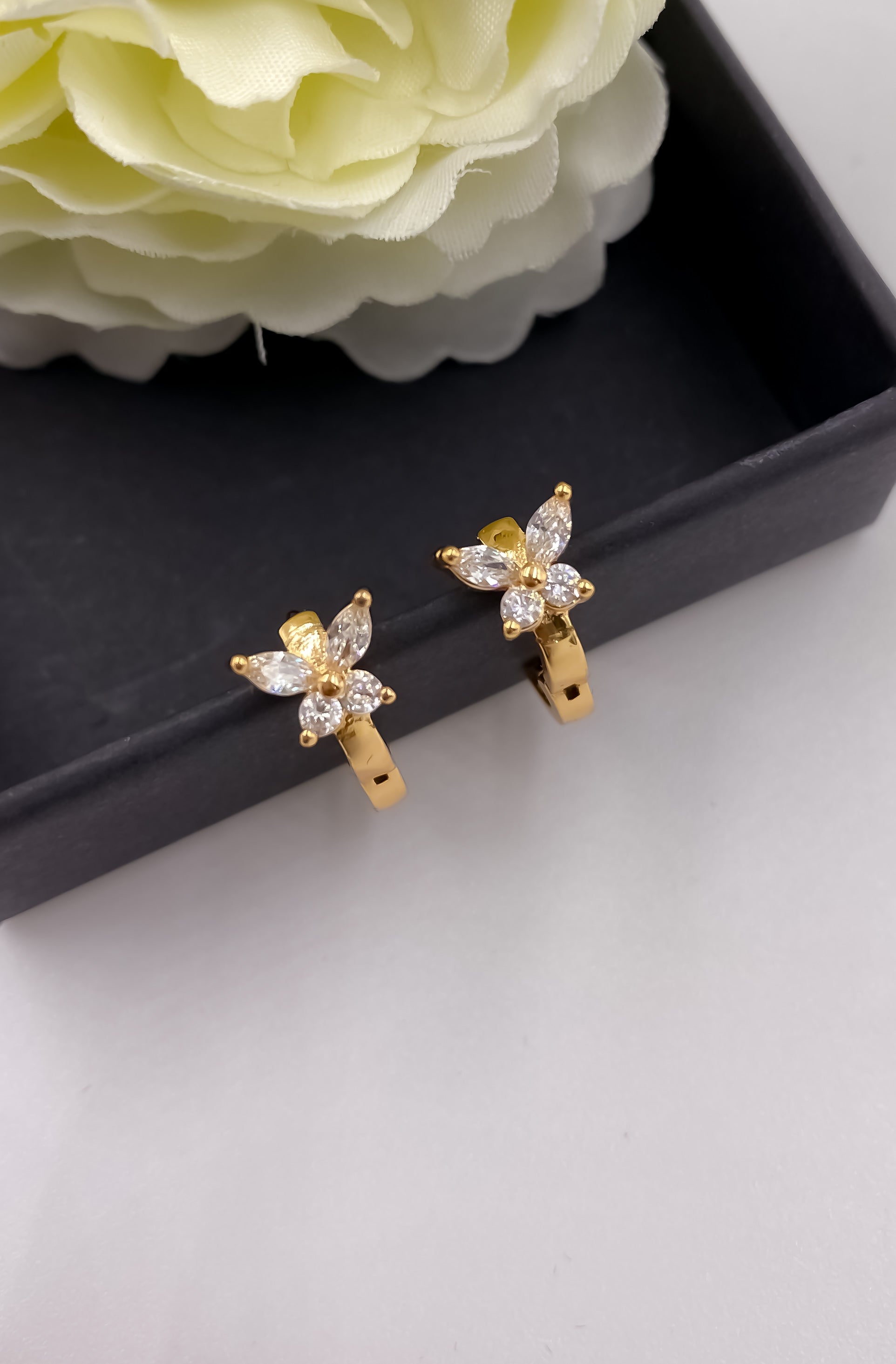BUY 1 GET 1 FREE -Fancy High Rose Gold Plated Delicate Bali - BALI - Belleza Jewels