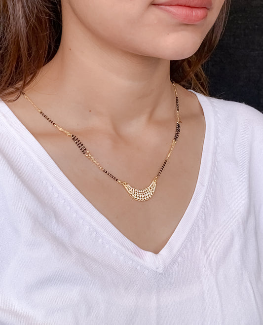 Buy 1 Get 1 Free - American Diamond Gold Plated Fancy Delicate Mangalsutra