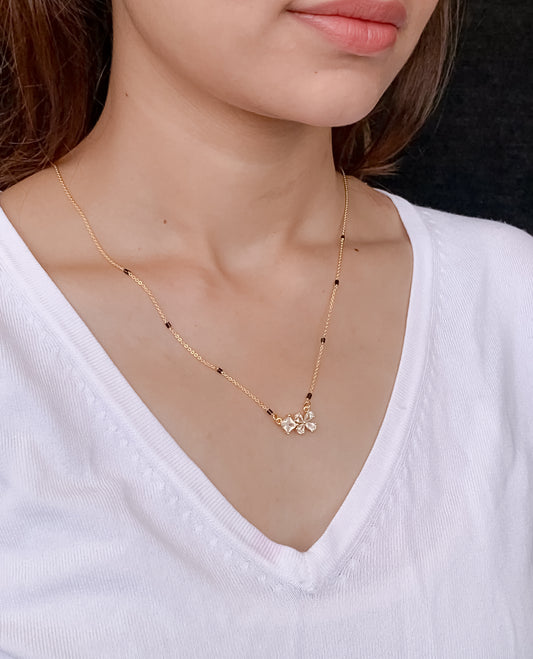 Buy 1 Get 1 Free - American Diamond Gold Plated Fancy Mangalsutra