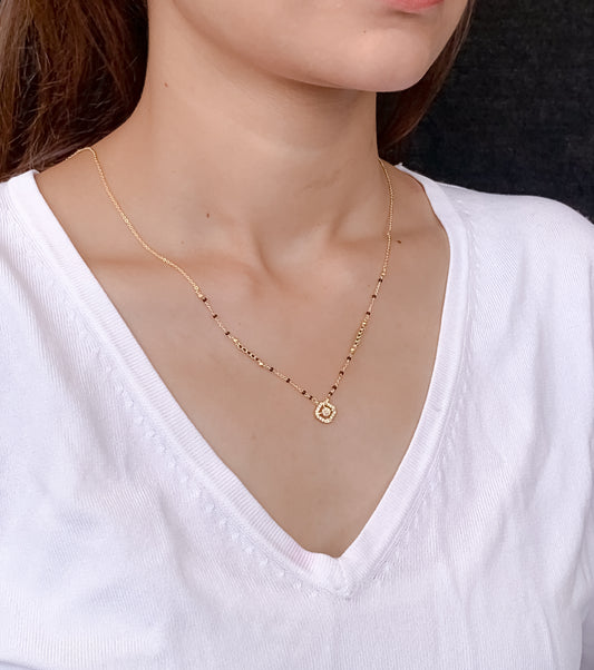 Buy 1 Get 1 Free - American Diamond Fancy Gold Delicate Mangalsutra