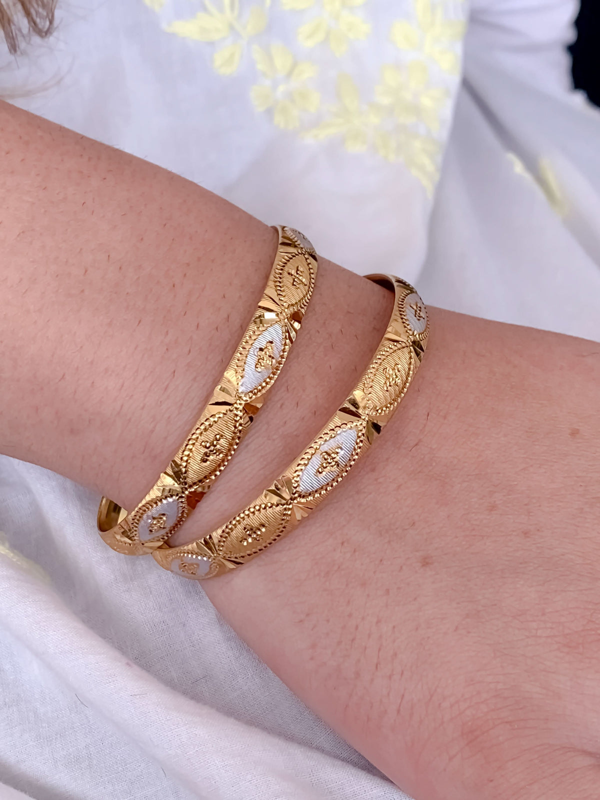 Buy 1 Get 1 Free - Isha Bangles (Set of 2) - Bangles - Belleza Jewels