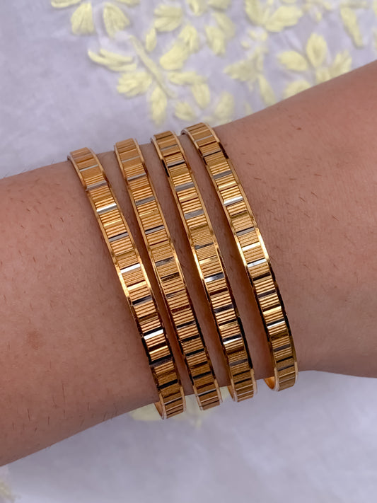 Buy 1 Get 1 Free -Veena Bangles ( set of 4 )
