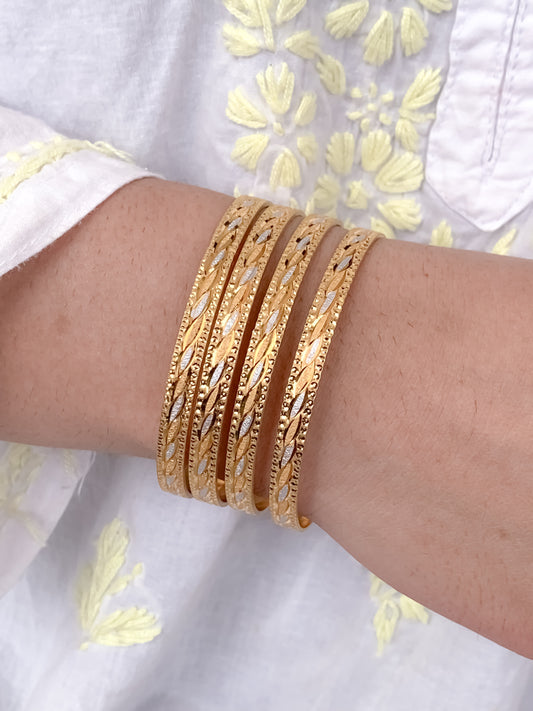 Buy 1 Get 1 Free - Mira Bangles ( set of 4 )