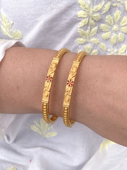 Buy 1 Get 1 Free-   Vishakha Bangles (Set of 2)
