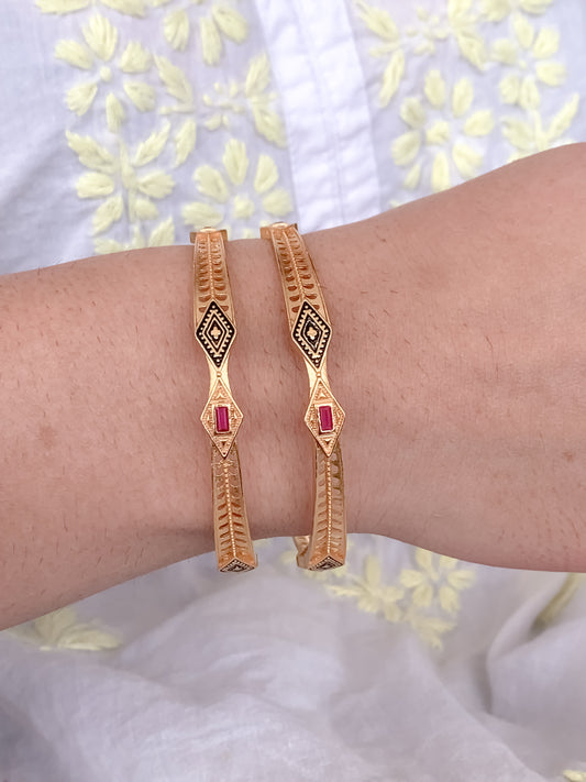 Buy 1 Get 1 Free - Pallavi Bangles(set of 2 )