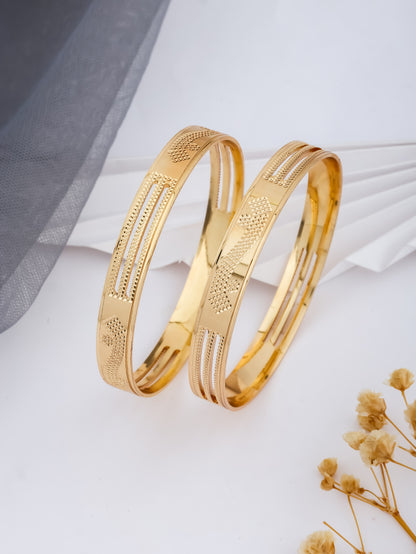 BUY 1 GET 1 FREE - Amba Bangles (Set of 2) - Bangles - Belleza Jewels