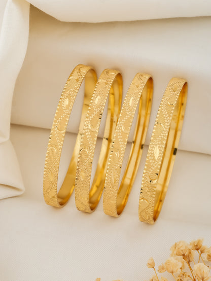 BUY 1 GET 1 FREE - Riona Bangles (Set of 4) - Bangles - Belleza Jewels