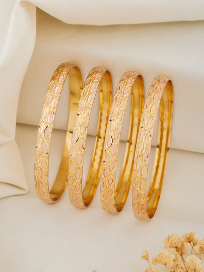 BUY 1 GET 1 FREE - Ishani Bangles (Set of 4) - Bangles - Belleza Jewels