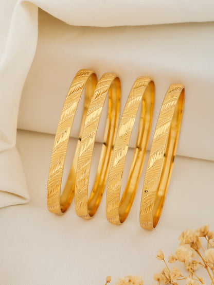 BUY 1 GET 1 FREE - Aahana Bangles (Set of 4) - Bangles - Belleza Jewels