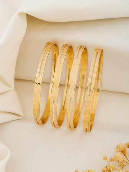 BUY 1 GET 1 FREE - Vidya Bangles (Set of 4) - Bangles - Belleza Jewels