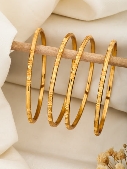 BUY 1 GET 1 FREE - Uma Bangles (Set of 4) - Bangles - Belleza Jewels