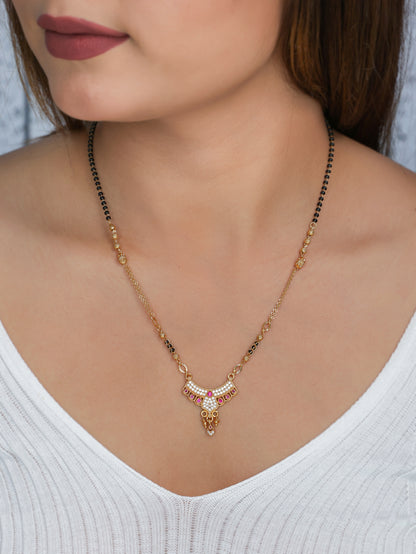 BUY 1 GET 1 FREE- Fancy High Gold Plated Delicated Mangalsutra