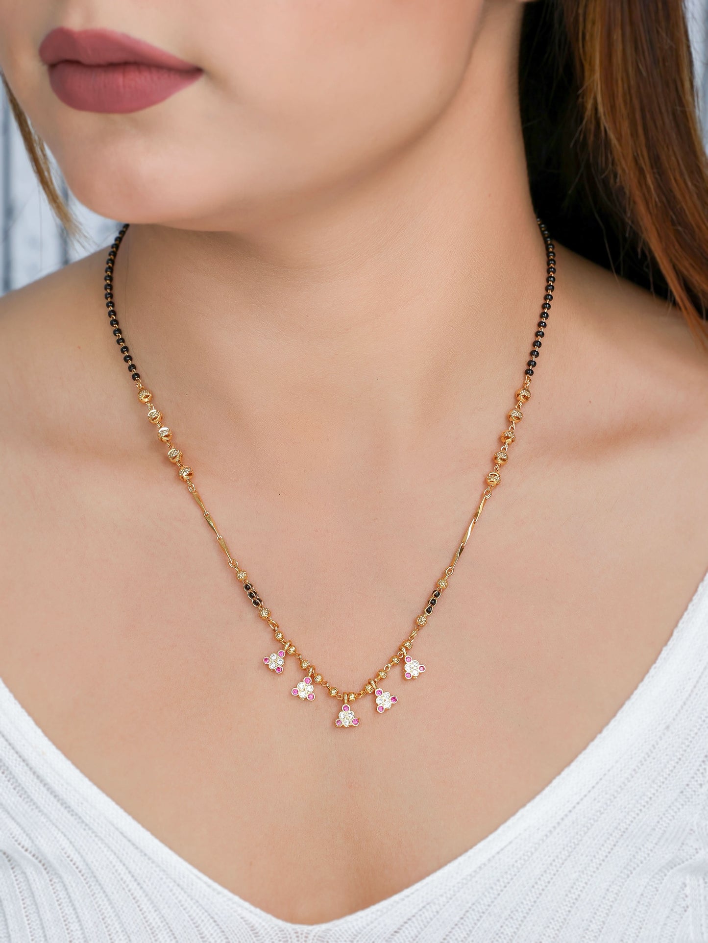 Buy 1 Get 1 Free - Fancy High Gold Plated Delicated Mangalsutrs