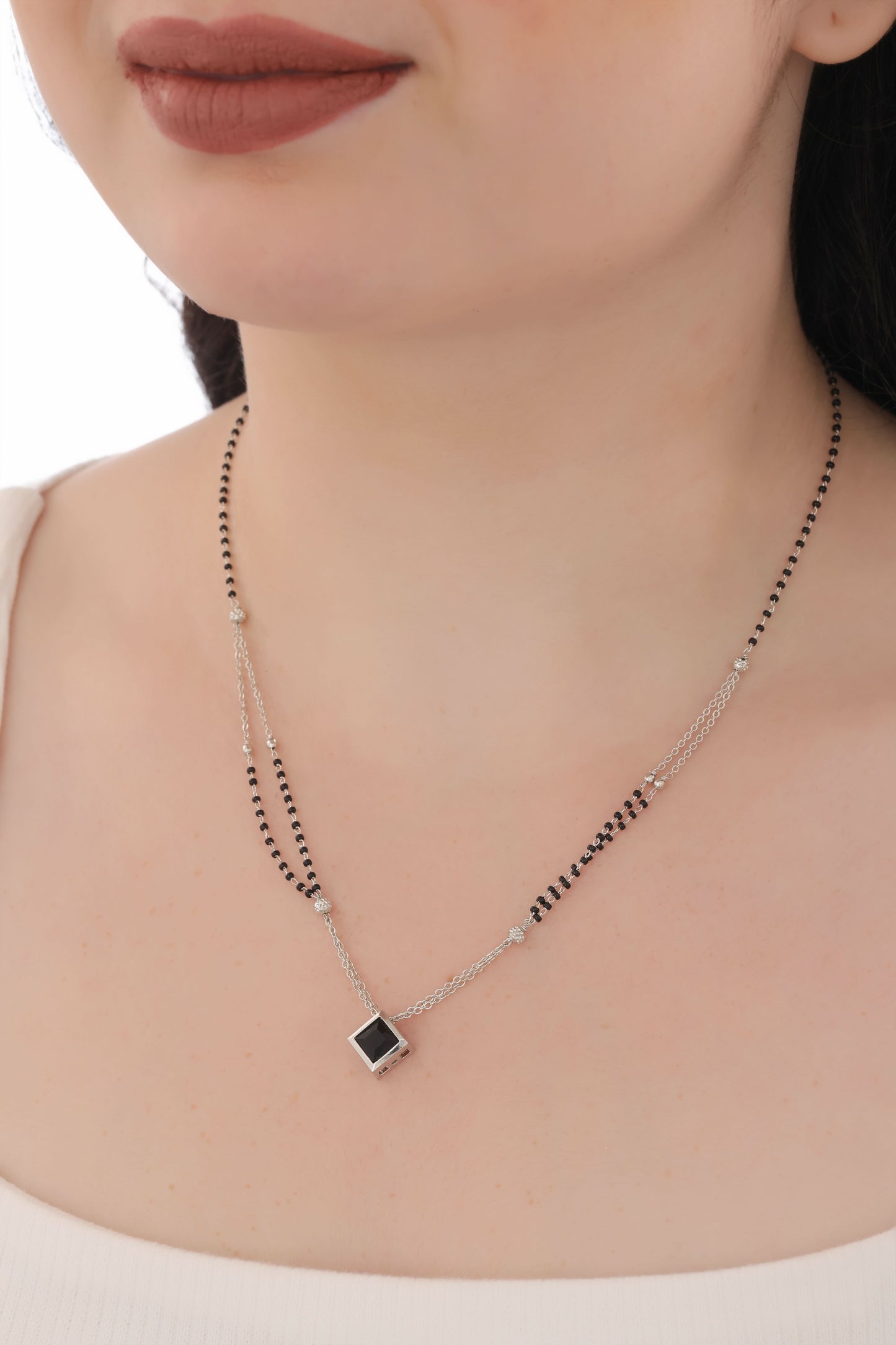 Buy 1 Get 1 Free - Fancy silver Plated Delicated Mangalsutra