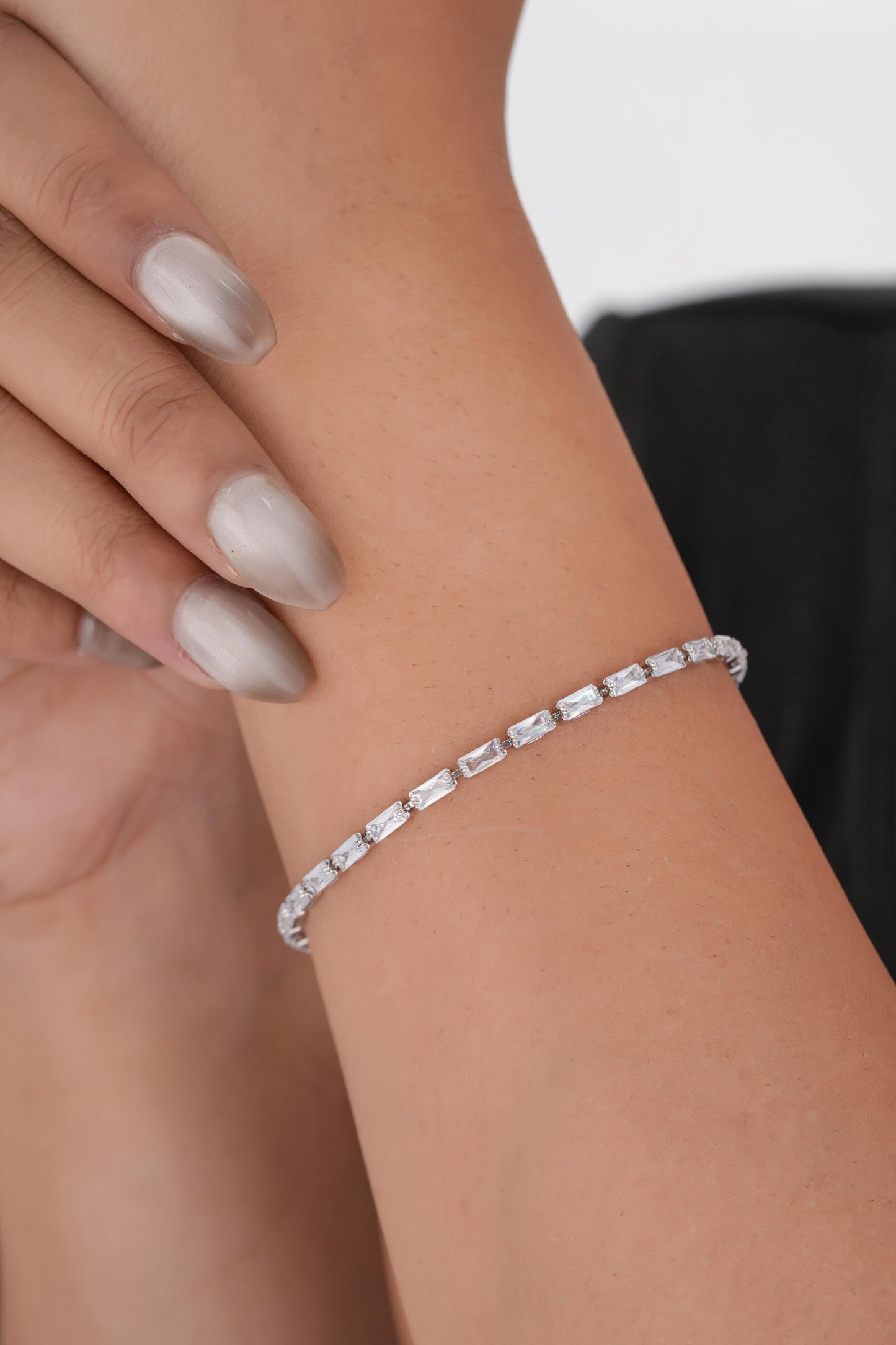 Baguette Cut Tennis Bracelet