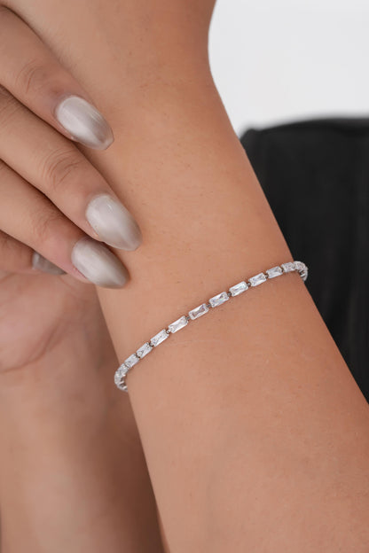 Baguette Cut Tennis Bracelet