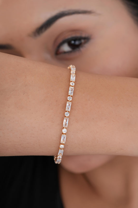 Round Stone Tennis Bracelet