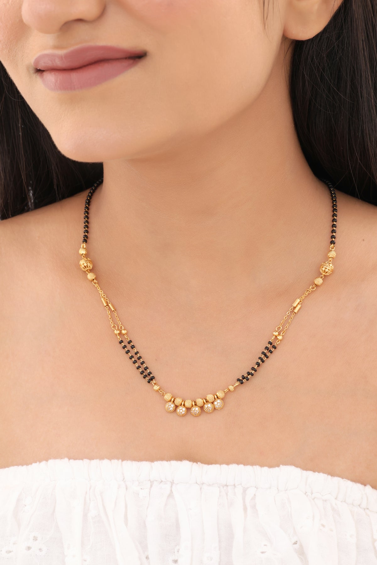 Buy 1 Get 1 Free - Cluster Bead Centre Mangalsutra - Mangalsutra - Belleza Jewels