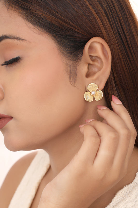 BUY 1 GET 1 FREE -American Diamond High Gold Fancy Delicate Earrings