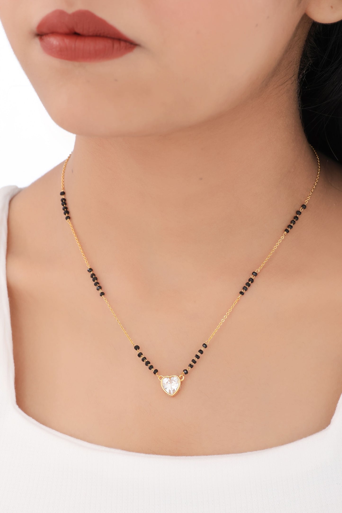 Buy 1 Get 1 Free American Diamond High Gold Plated Fancy Delicate Mangalsutra