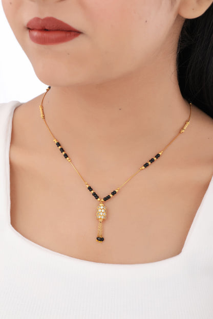 Buy 1 Get 1 Free American Diamond High Gold Plated Fancy Delicate Mangalsutra