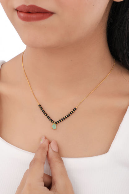 Buy 1 Get 1 Free - American Diamond fancy chain delicate Mangalsutra