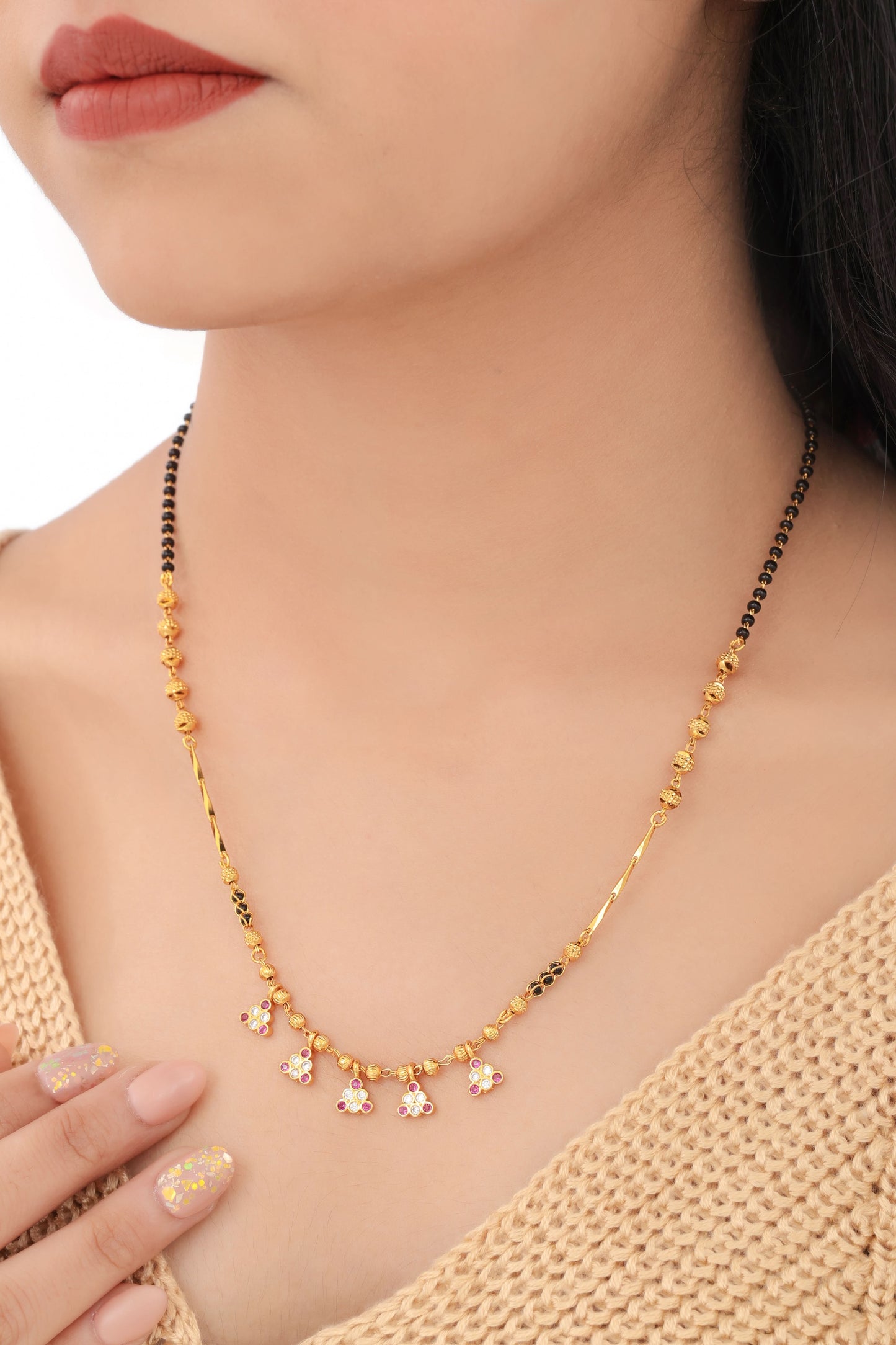 Buy 1 Get 1 Free - Fancy High Gold Plated Delicated Mangalsutrs