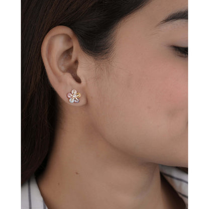 BUY 1 GET 1 FREE -Multi Color Rose Gold Fancy Earrings - Earrings - Belleza Jewels