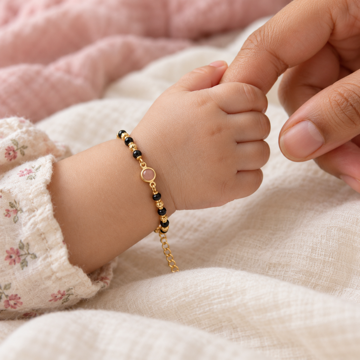 Fancy Golden Kids Size Najariya Bracelet