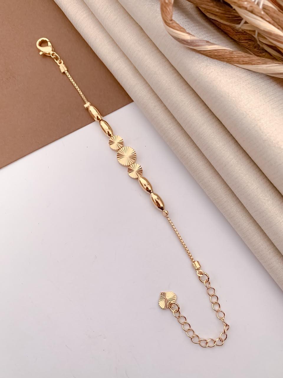 Radiant Disc Gold-Tone Bracelet