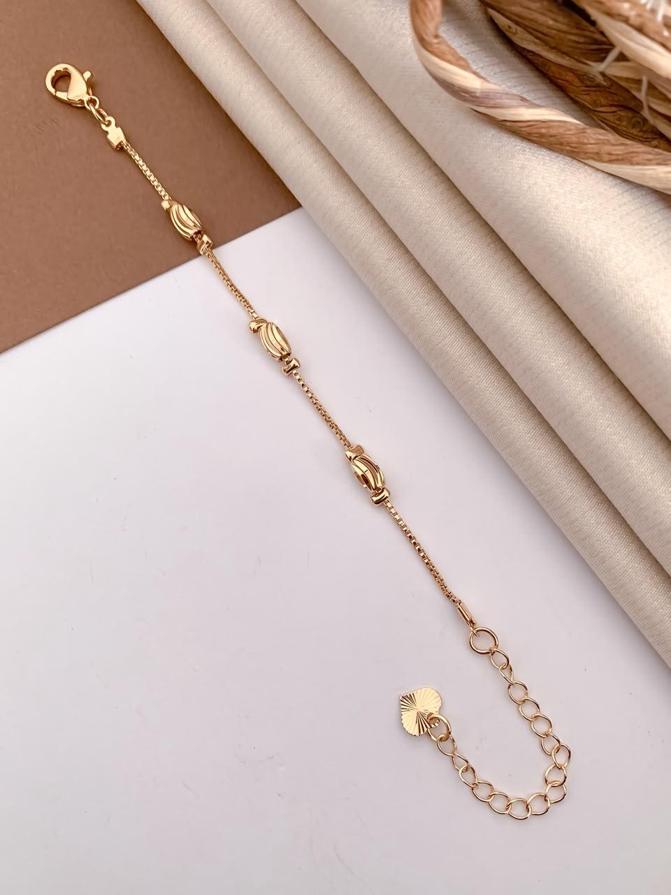 Golden Tulip Charm Bracelet