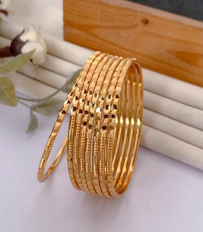 Buy 1 Get 1 Free-Kiyara Bangles (Set of 8)