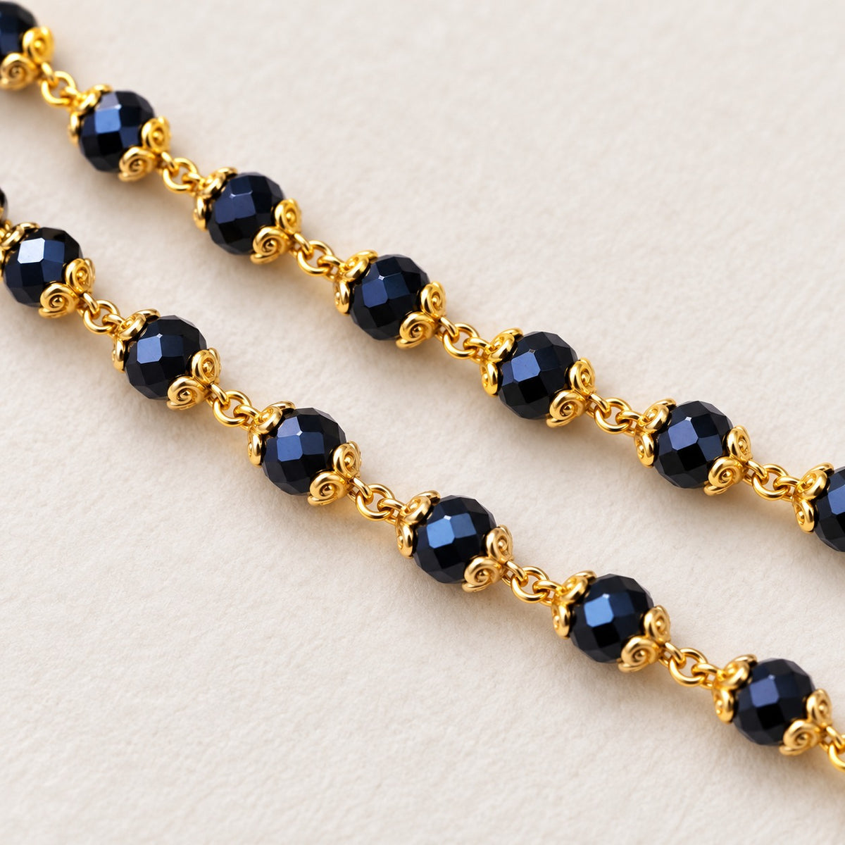 Crystal High Gold with Elegant Gold-Tone Nazariya Bracelet