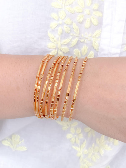 Buy 1 Get 1 Free-Kiyara Bangles (Set of 8)