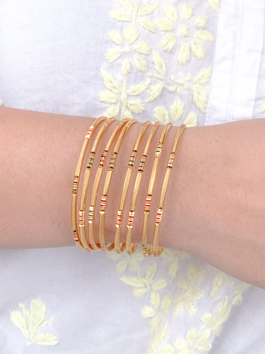 Buy 1 Get 1 Free - Anshika Bangles (Set of 8)